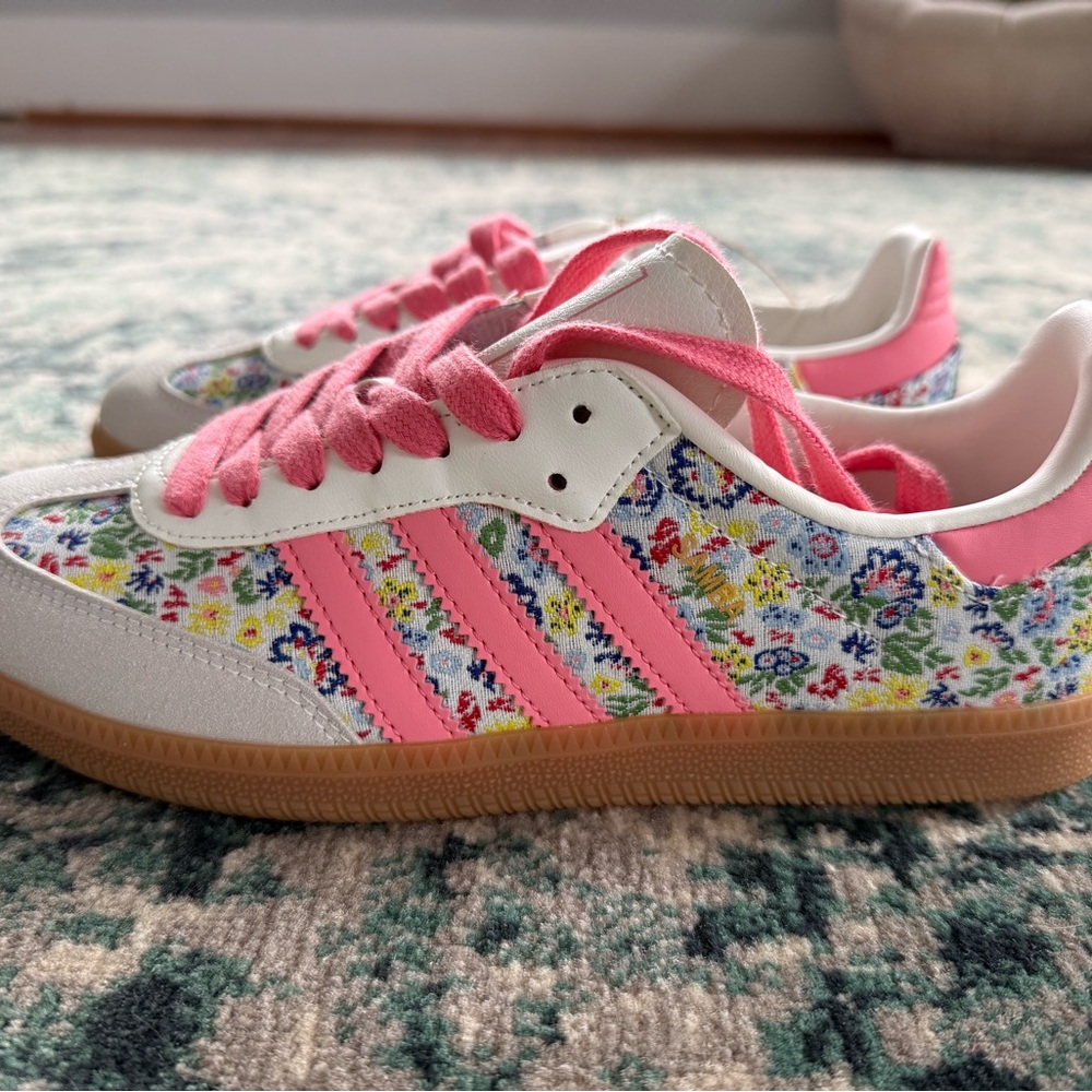 Adidas Samba OG Liberty London Floral Women’s US 7 Pink White Gum Sole